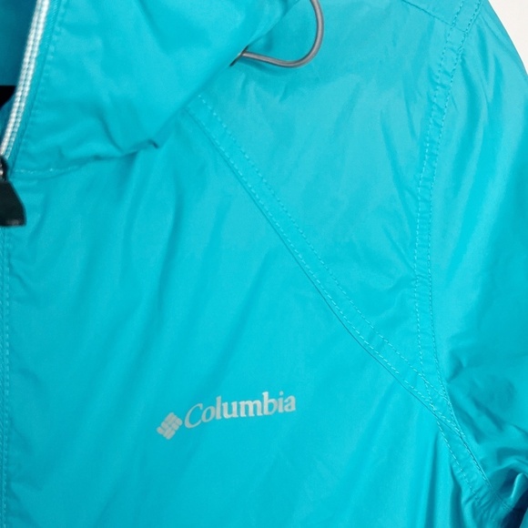 Columbia Women's Switchback II Rain Jacket Green Blue (Miami)  Teal Size M - Picture 5 of 7